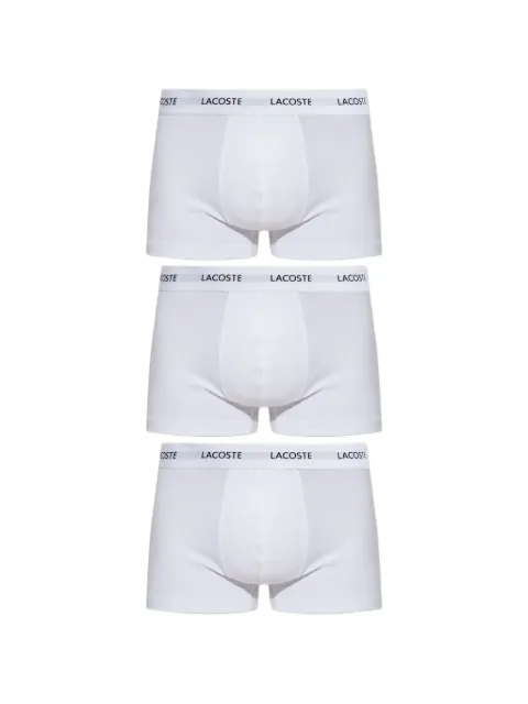 Lacoste pack de tres piezas de ropa interior con logo en la pretina