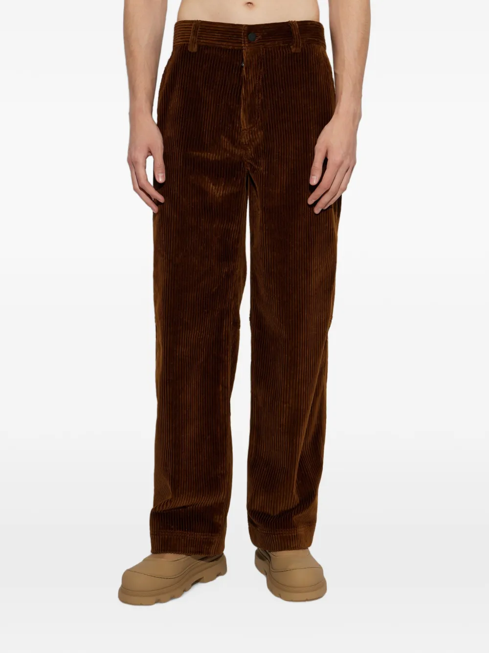 Moncler Grenoble Ribfluwelen broek Bruin