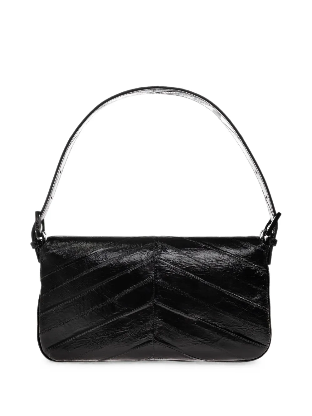 FENDI Baguette leren shopper Zwart