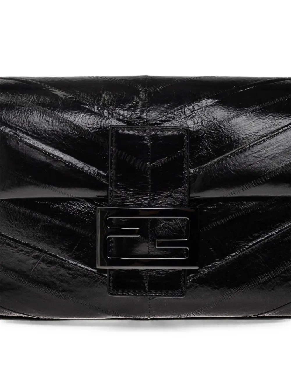 FENDI Baguette leren shopper Zwart