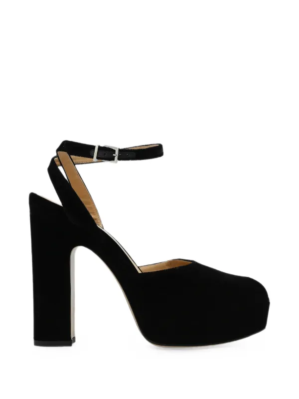 Fendi Platform Peep-toe Sandals in Black