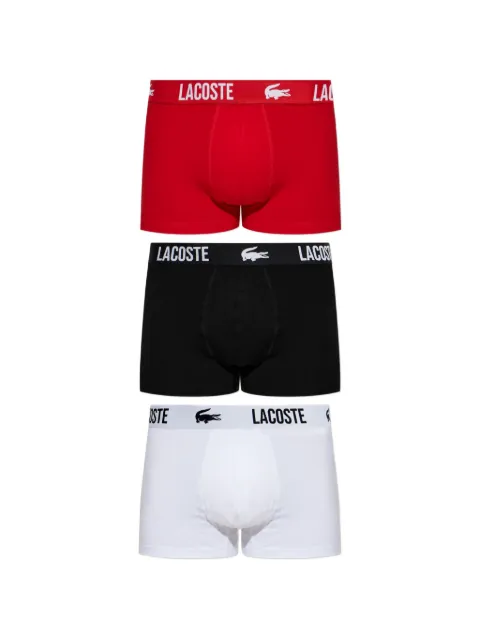 Lacoste logo-waistband boxers (set of three)