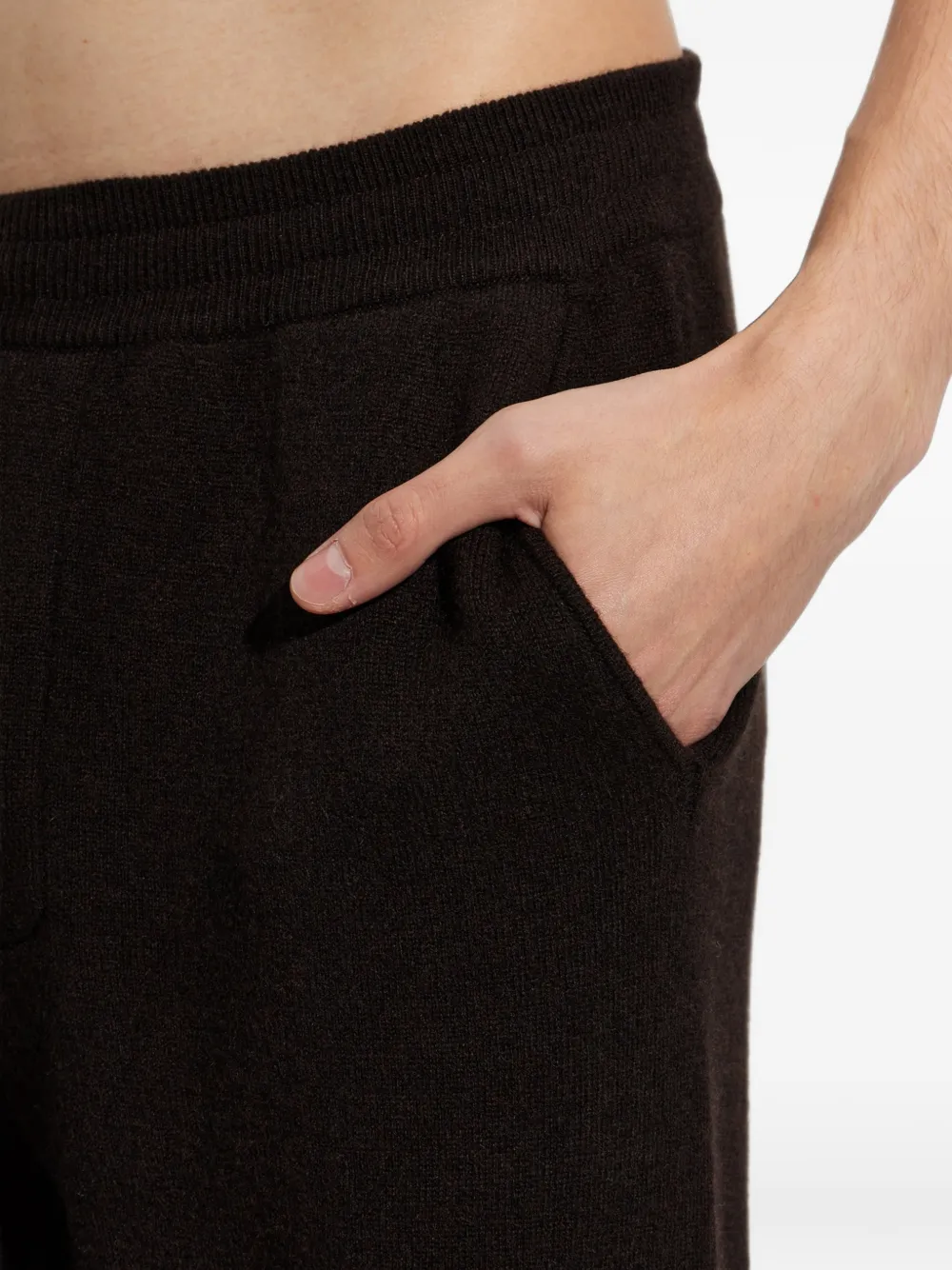 Lisa Yang Parker Cashmere Trousers in Brown, view 5