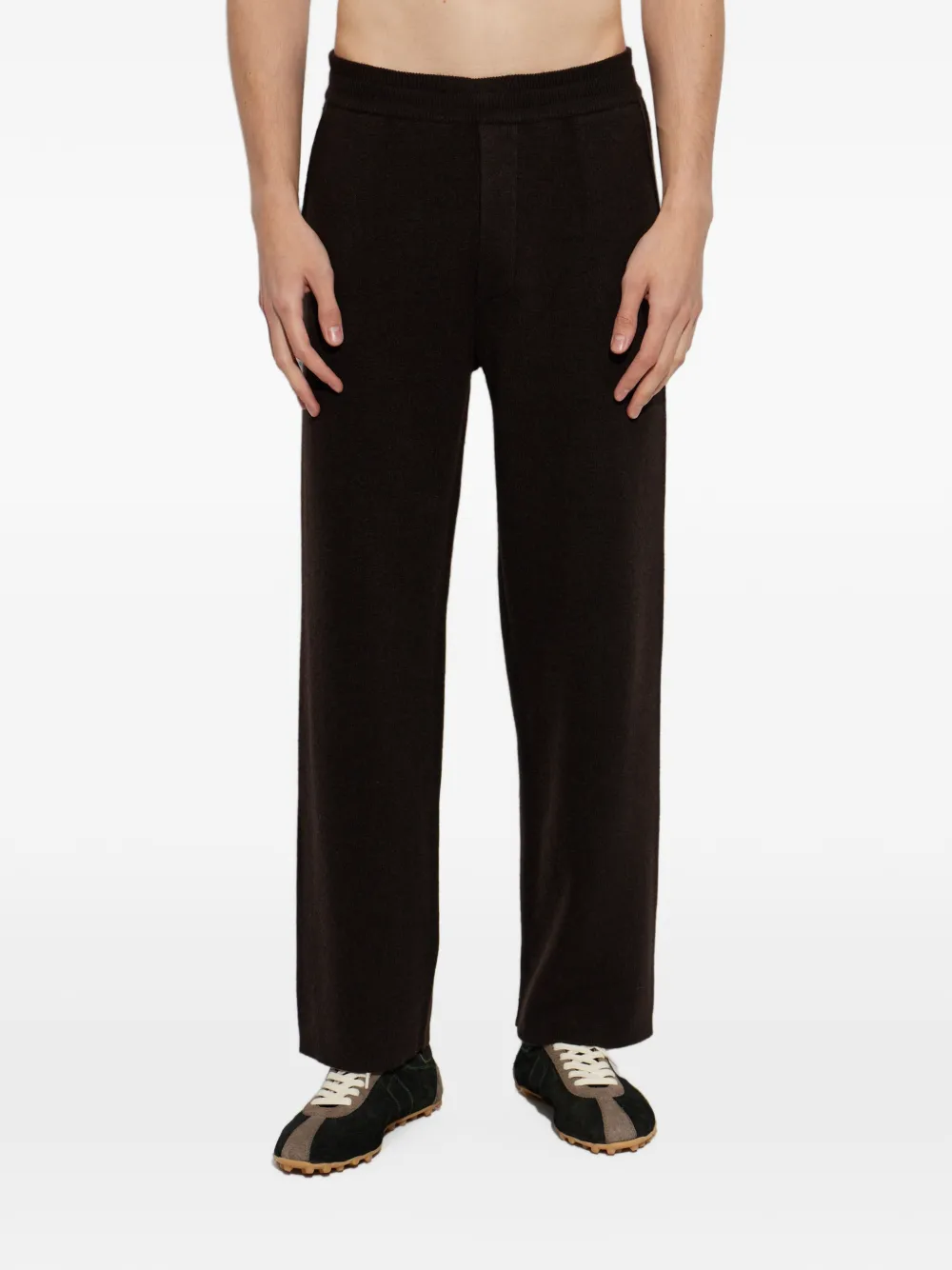 Lisa Yang Parker Cashmere Trousers in Brown, view 3