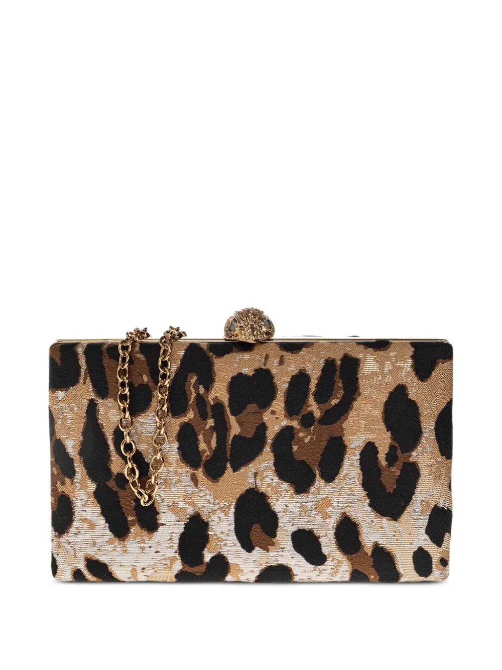 Kurt Geiger London Kensington leopard-print clutch bag - Toni neutri