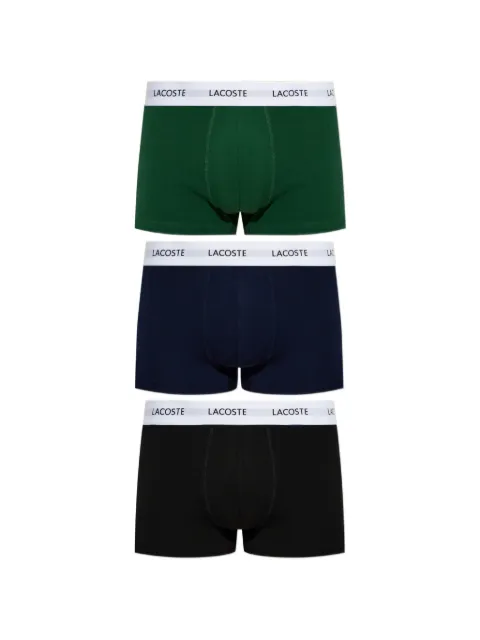 Lacoste logo-waistband boxers (set of three)