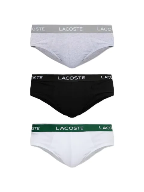 Lacoste logo-waistband briefs (set of three)