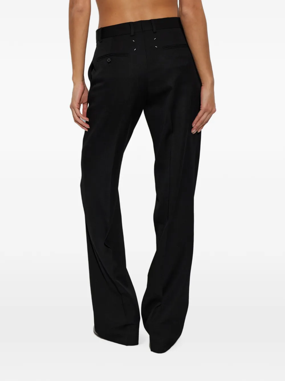 Maison Margiela Four-Stitch wollen broek Zwart