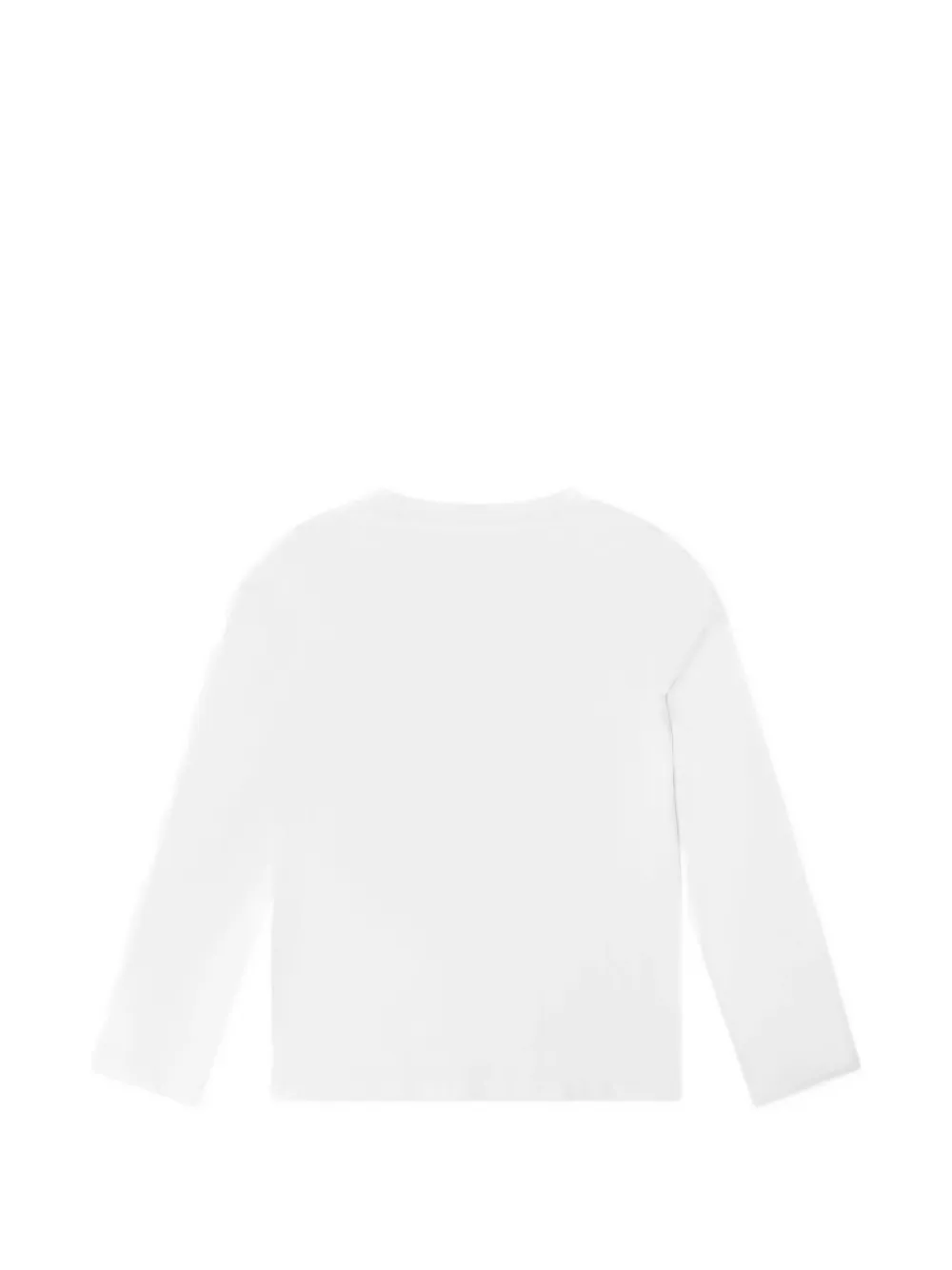 guess kids T-shirt met logo van pailletten en lange mouwen Wit
