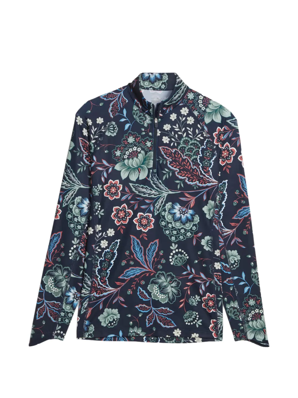 PUMA x Liberty floral-print quarter-zip pullover - Bleu PUMA x Liberty floral-print quarter-zip pullover - Bleu