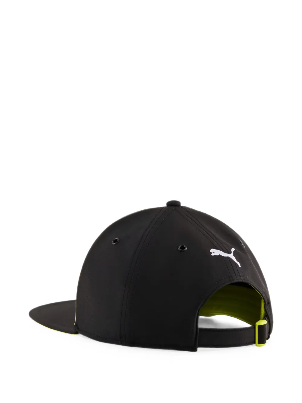 PUMA x Aston Martin Aramco pet met platte klep Zwart