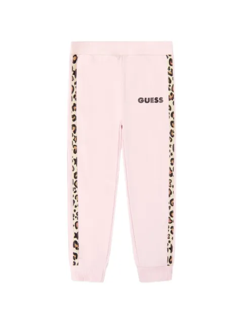guess kids pants con estampado de leopardo
