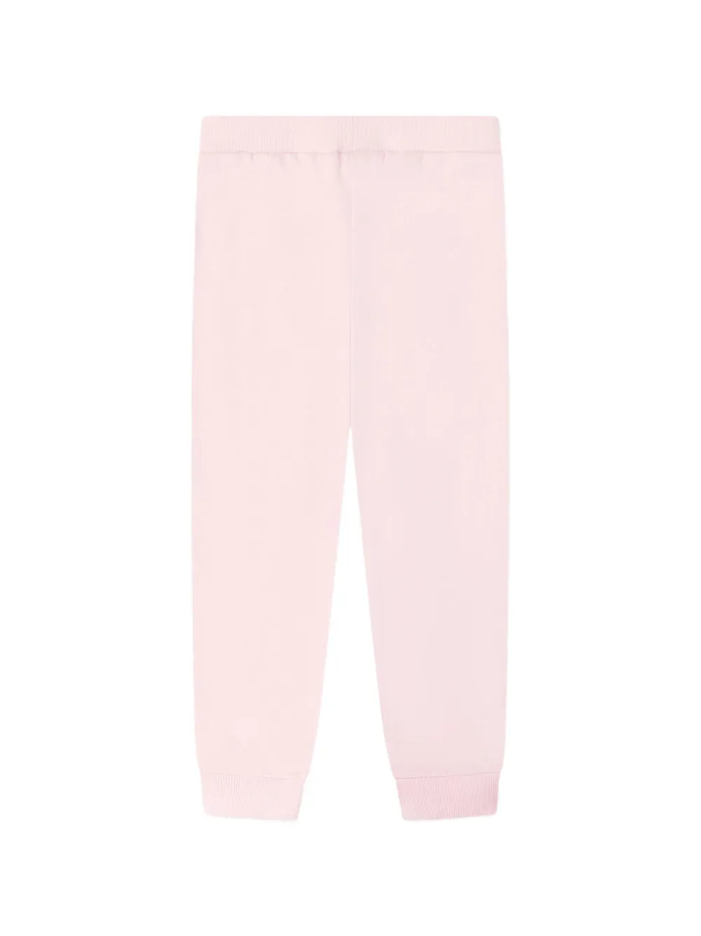 guess kids leopard-print glitter-logo track pants Roze