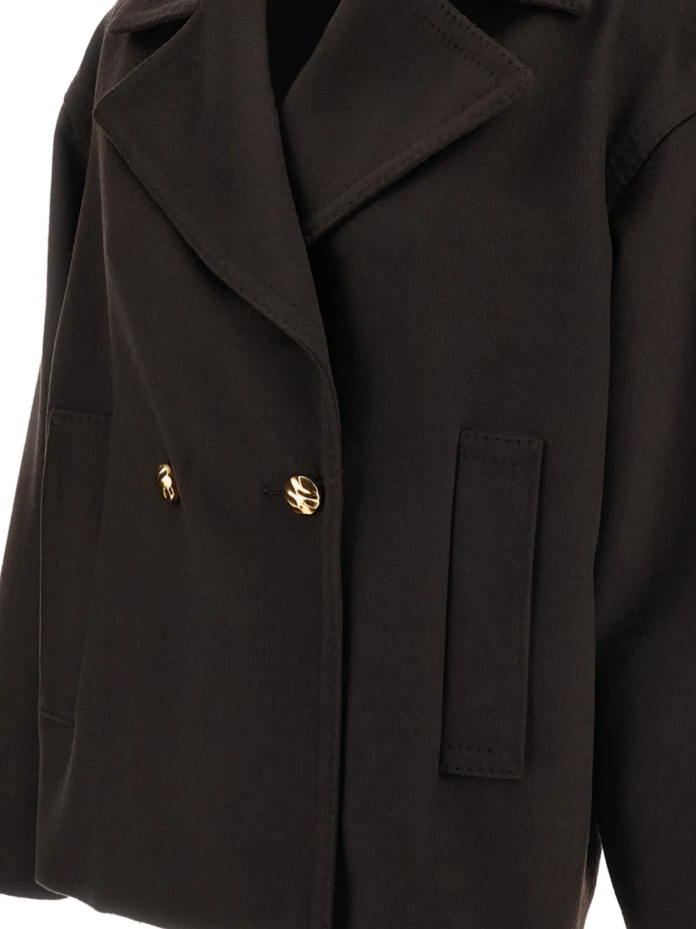 Max Mara Sailorjas met dubbele rij knopen Bruin