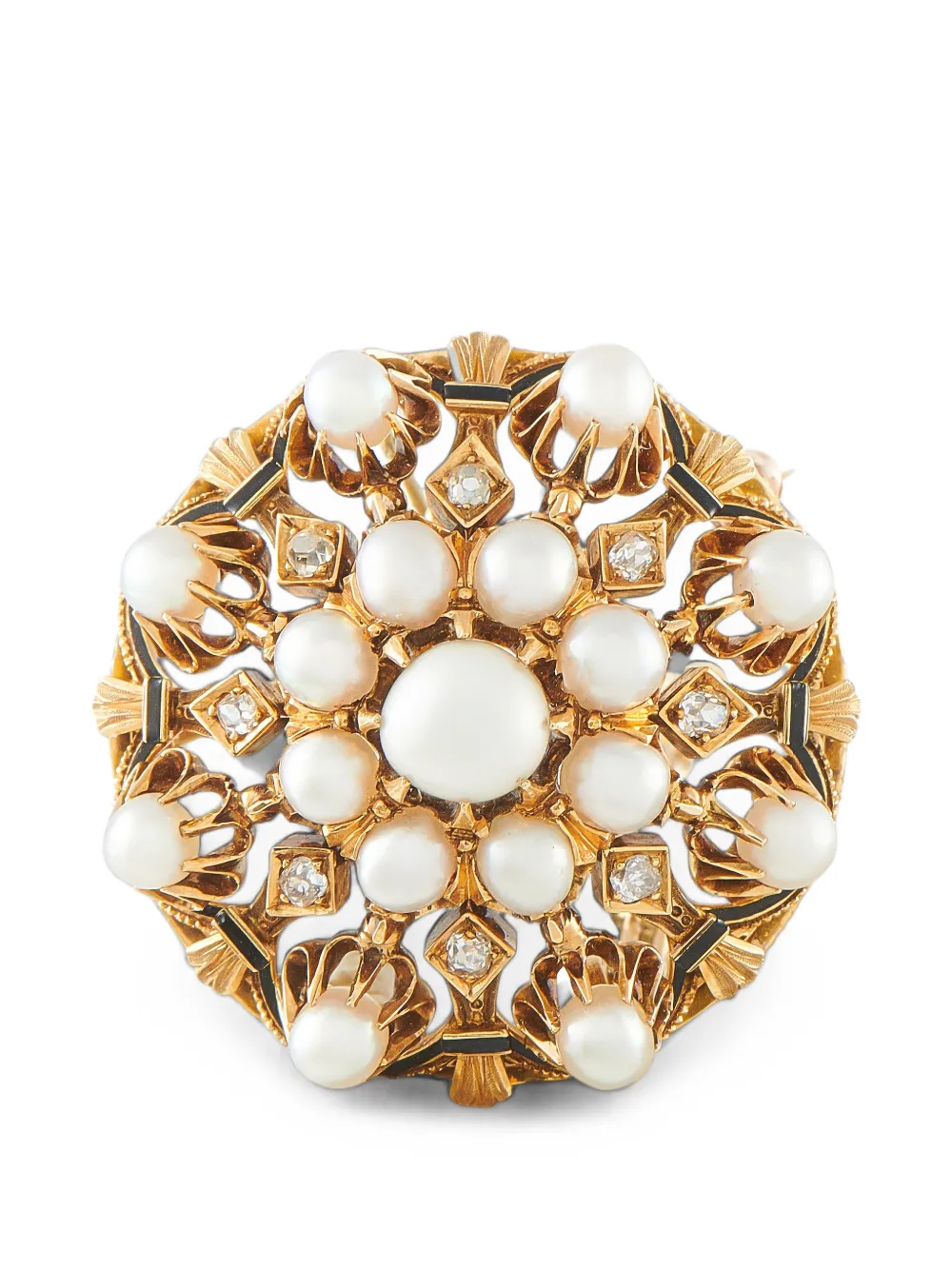 LB Exclusive pearl and diamond brooch - Oro