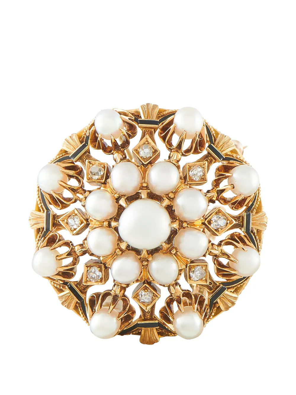 LB Exclusive pearl and diamond brooch - Oro
