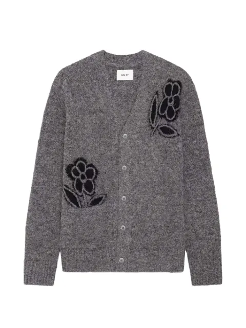 NN07 Kyle floral-embroidered cardigan