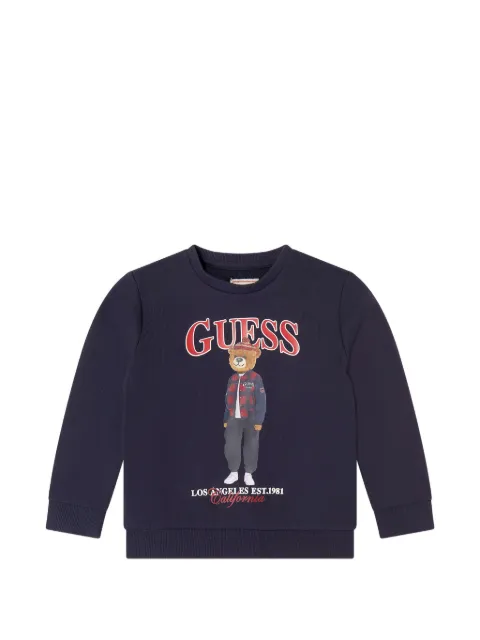 guess kids graphic-print sweatshirt
