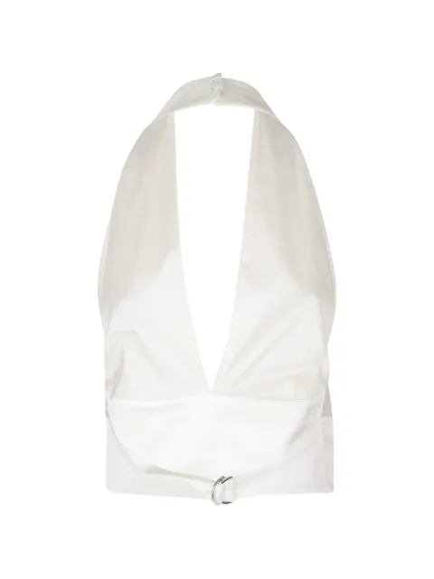 THE ANDAMANE Sandra Avorio halterneck belted top