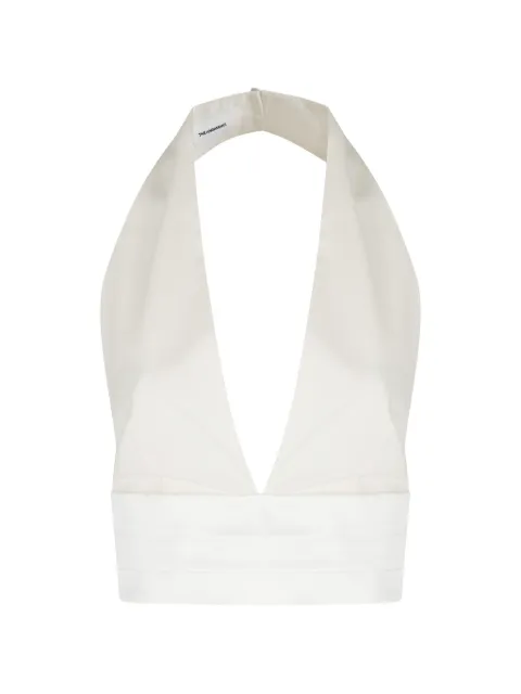 THE ANDAMANE Sandra Avorio halterneck belted top