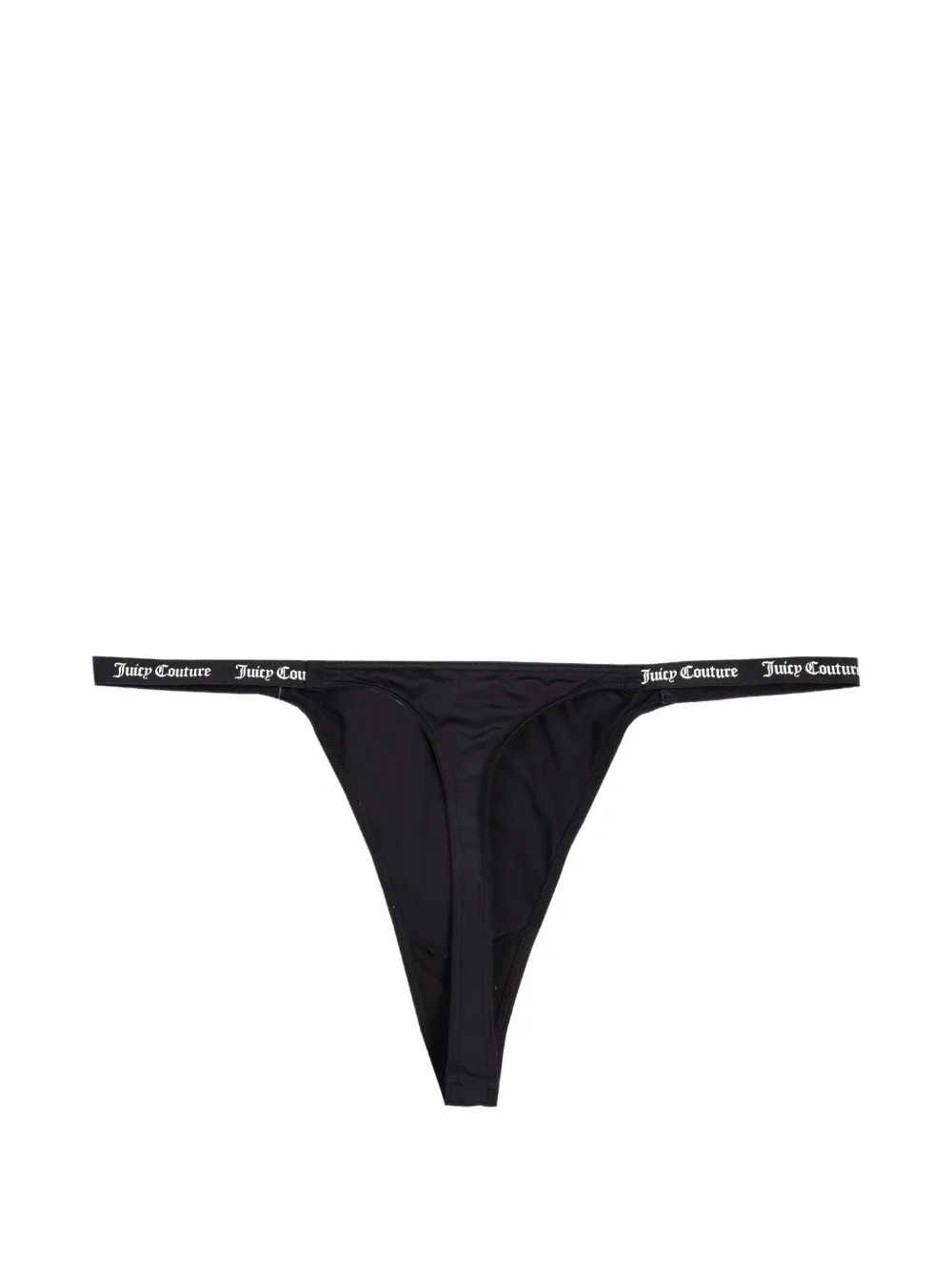 Juicy Couture Drie strings met logoband Zwart
