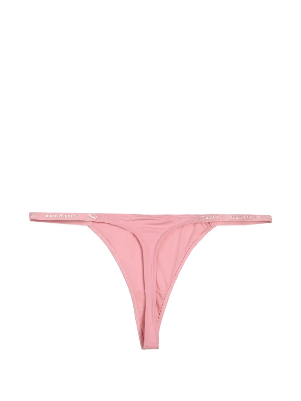 Juicy Couture Drie strings met logoband Zwart