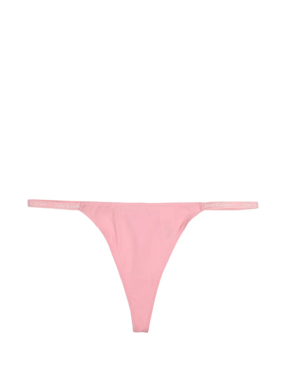 Juicy Couture Drie strings met logoband Zwart