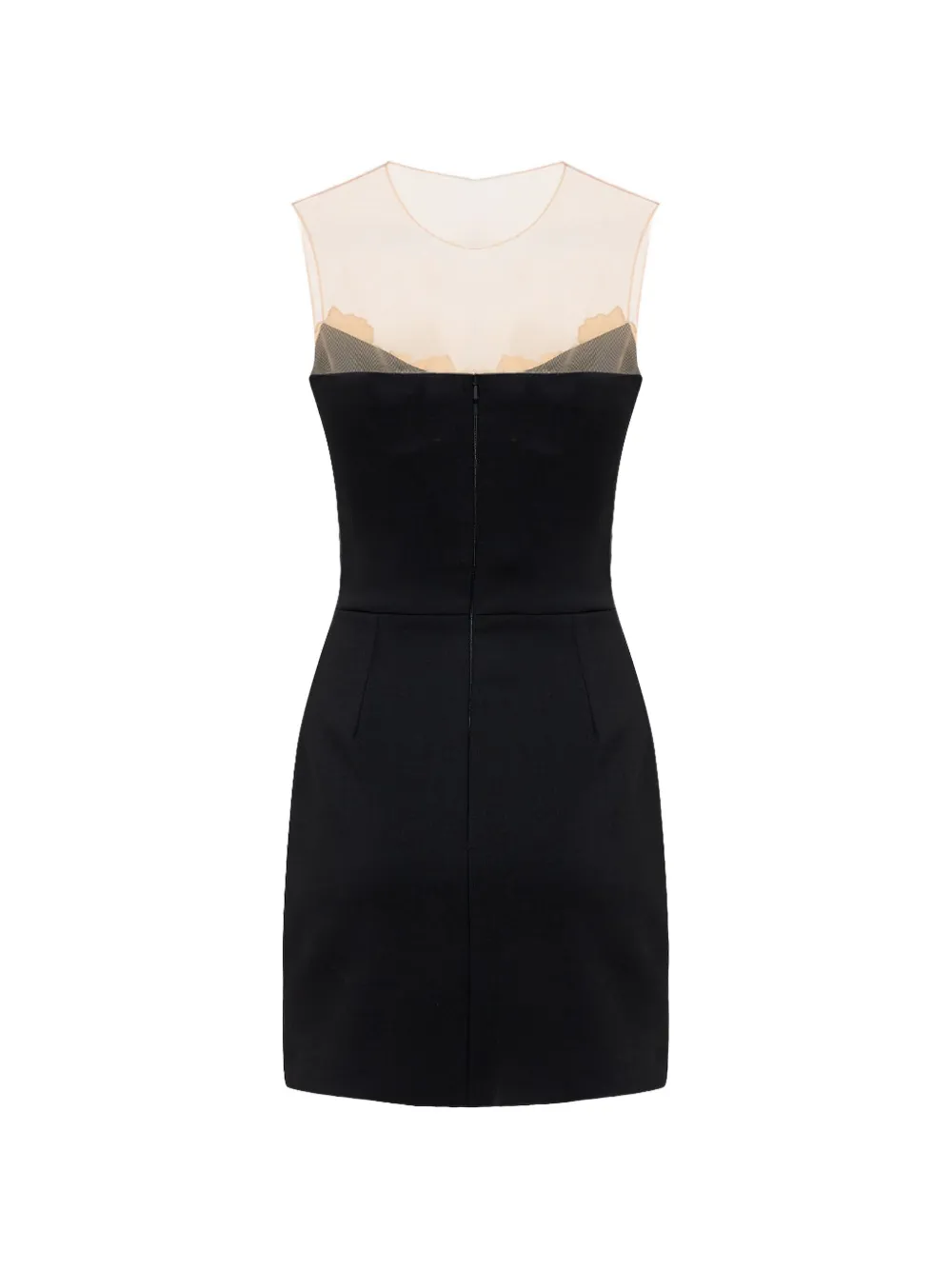 David Koma 3D Tulen mini-jurk met bloemen Zwart