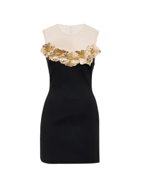David Koma 3D flower tulle mini dress
