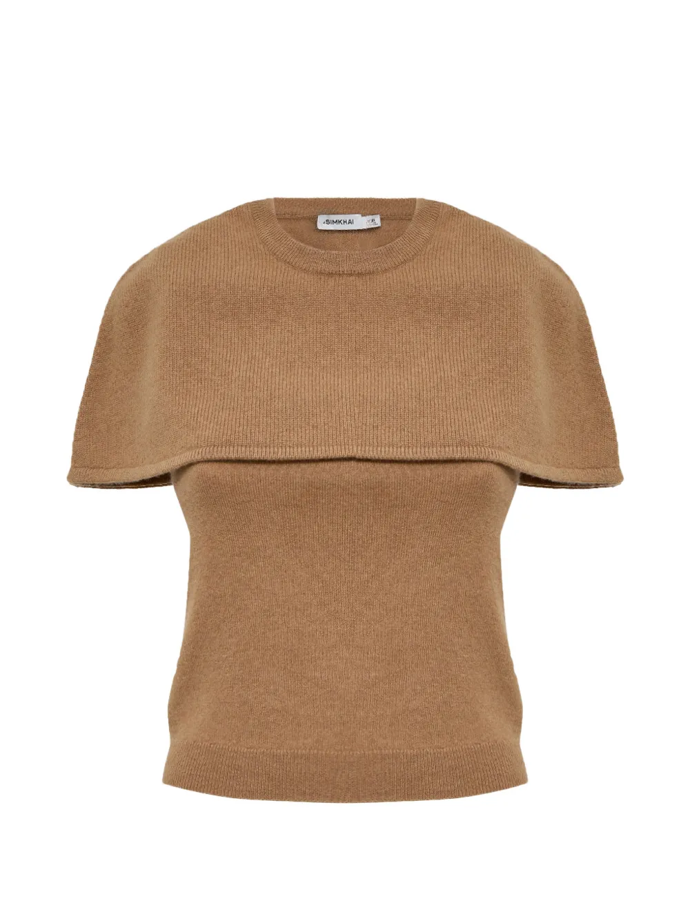 SIMKHAI Yuki cape-overlay sweater