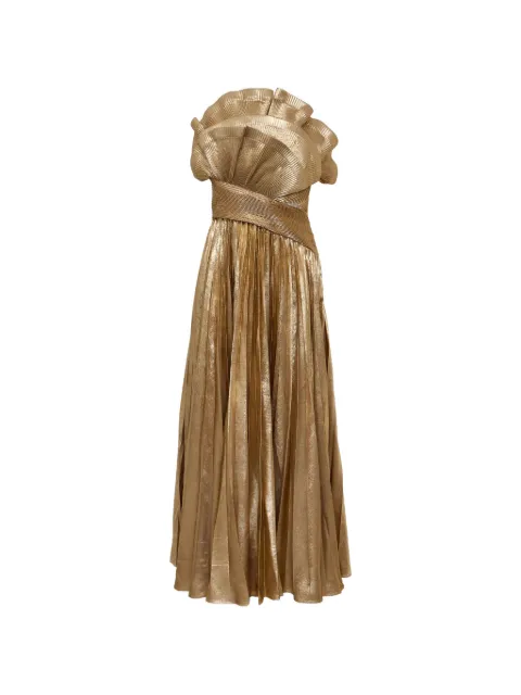 Acler Penda pleated ruffled dress