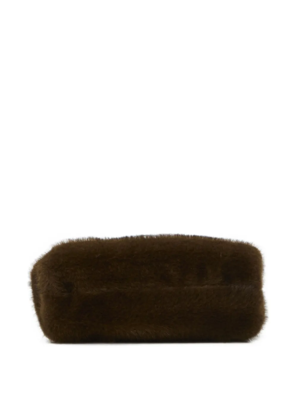 Stella McCartney Falabella faux-fur mini clutch bag Bruin