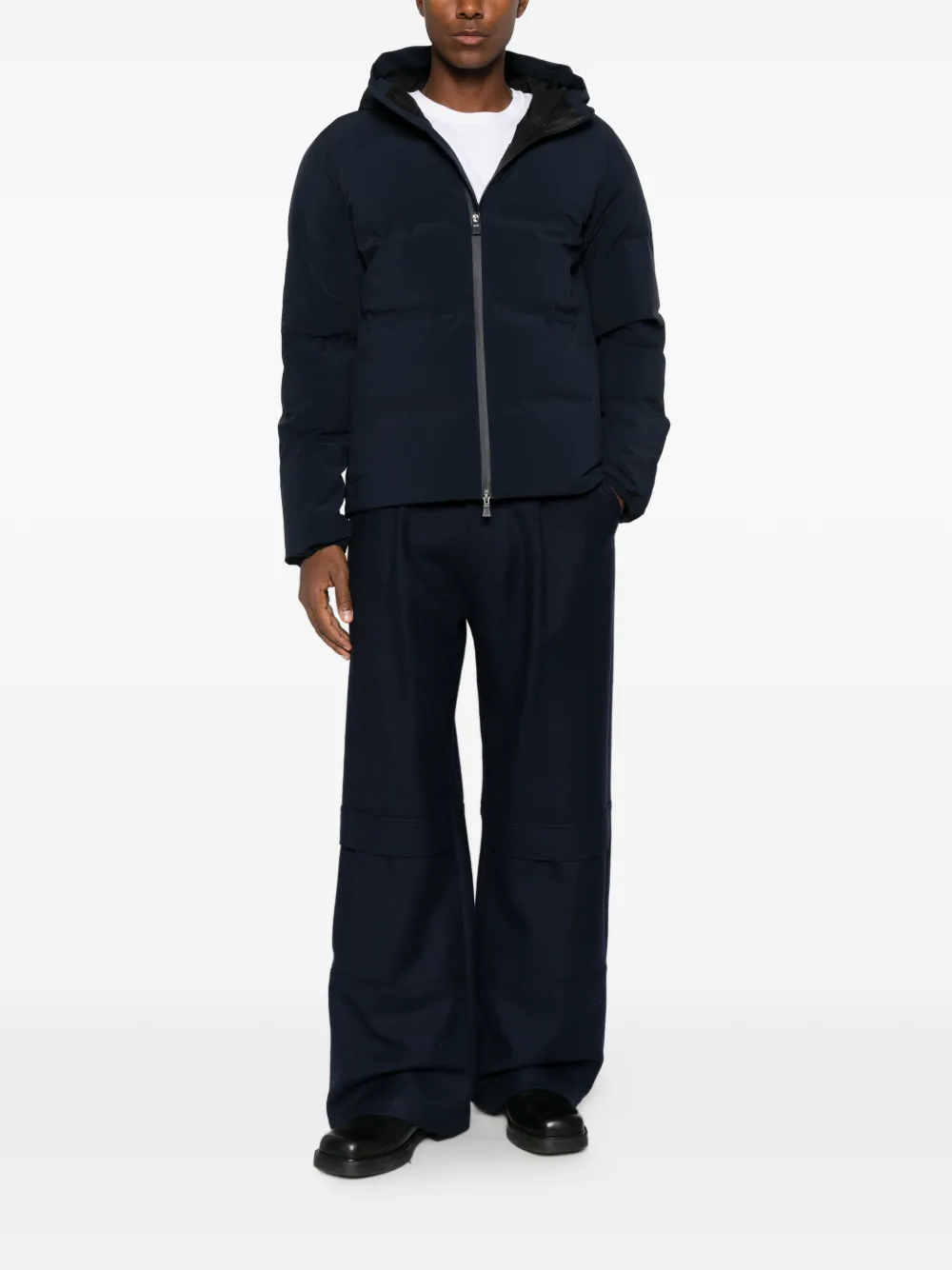 Herno Gewatteerd jack met capuchon Blauw