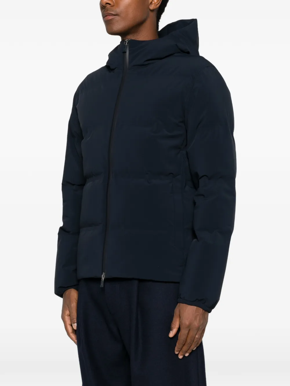 Herno Gewatteerd jack met capuchon Blauw