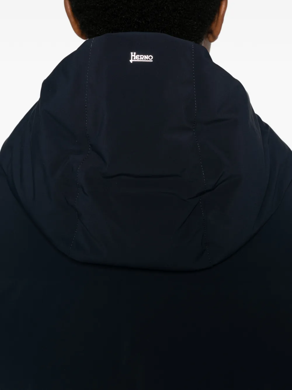 Herno Gewatteerd jack met capuchon Blauw