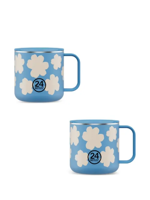 24bottles Daydreaming floral-print mugs (set of two)