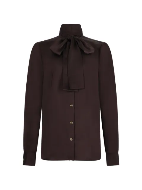 Michael Kors pussy-bow button-up blouse