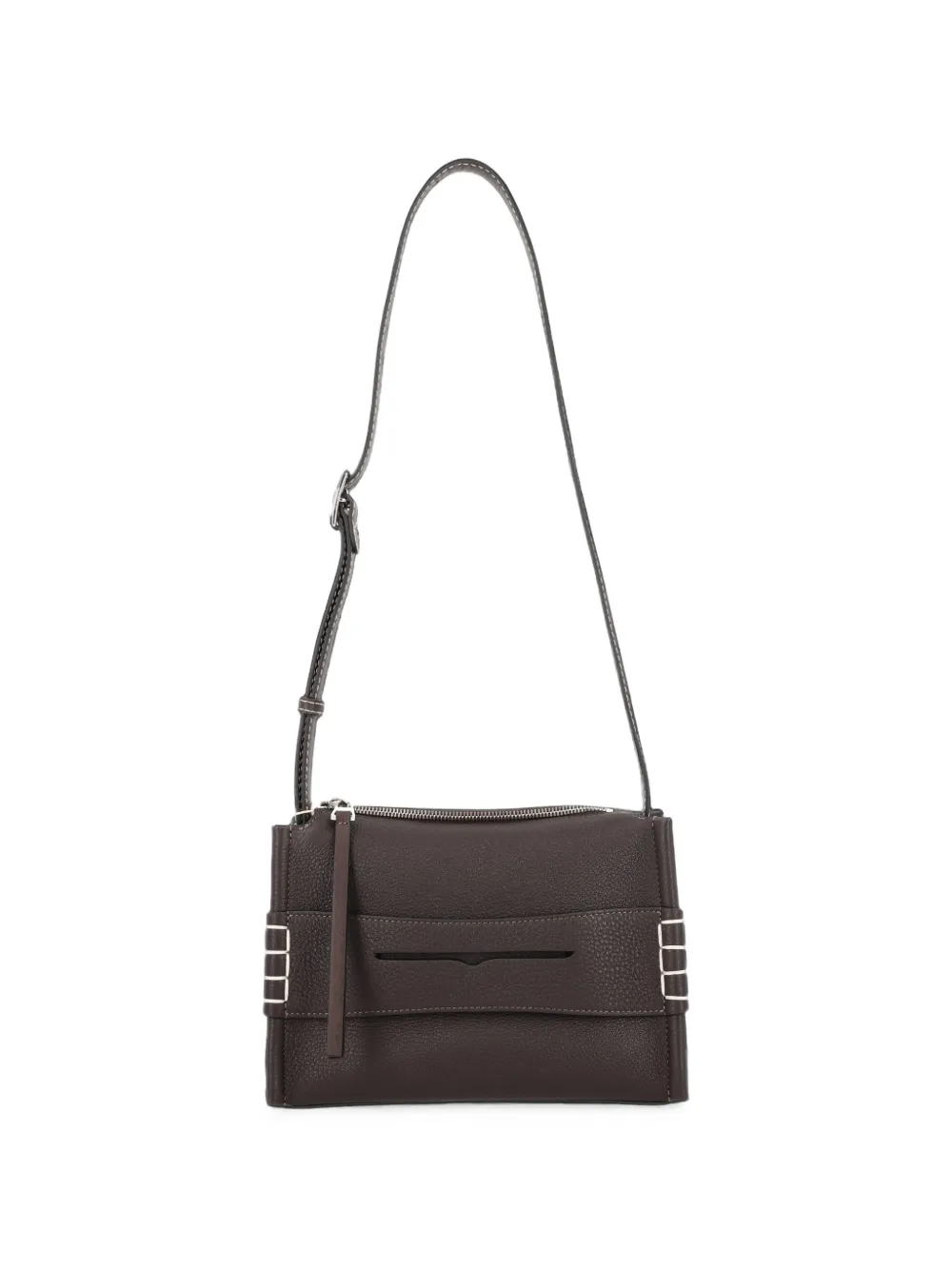JW Anderson small leather shoulder bag - Marrone