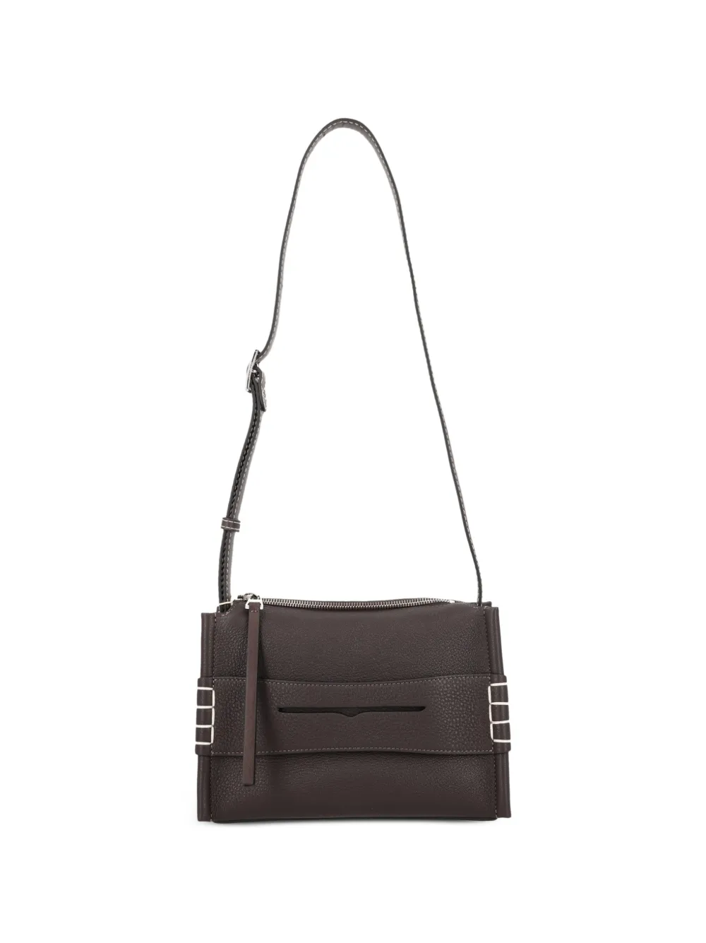 JW Anderson small leather shoulder bag - Marrone