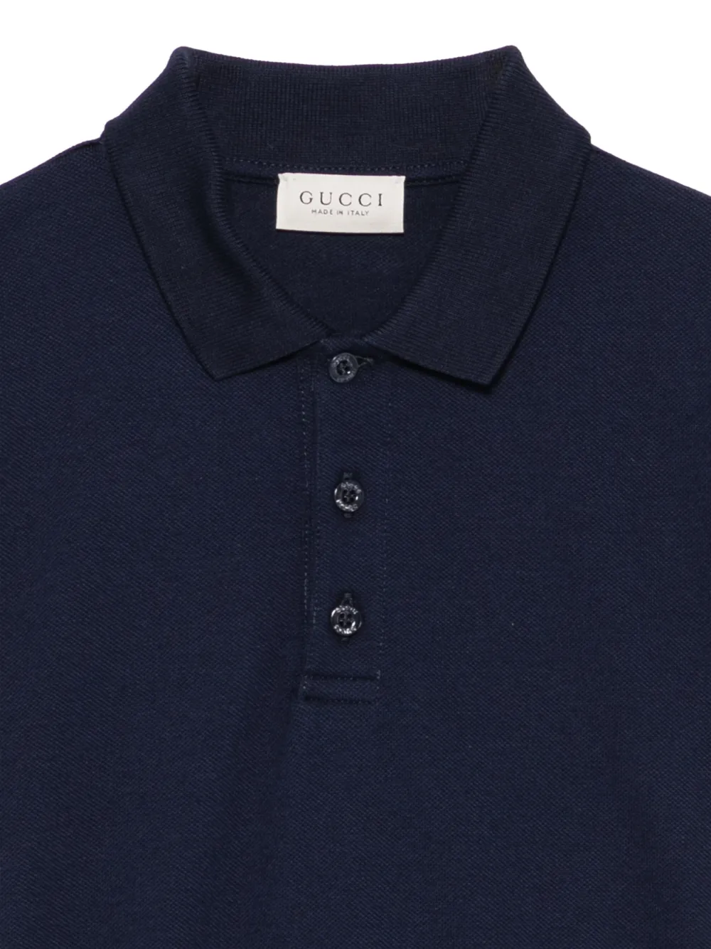 Gucci Kids short-sleeve polo shirt Blauw
