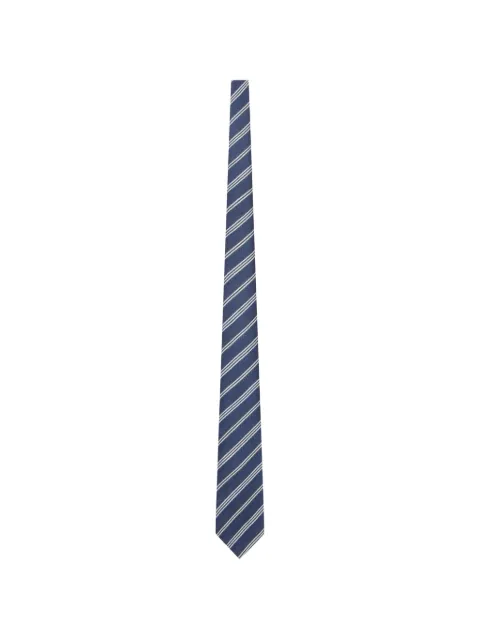 Kiton striped wool tie