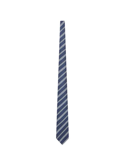 Kiton striped wool tie