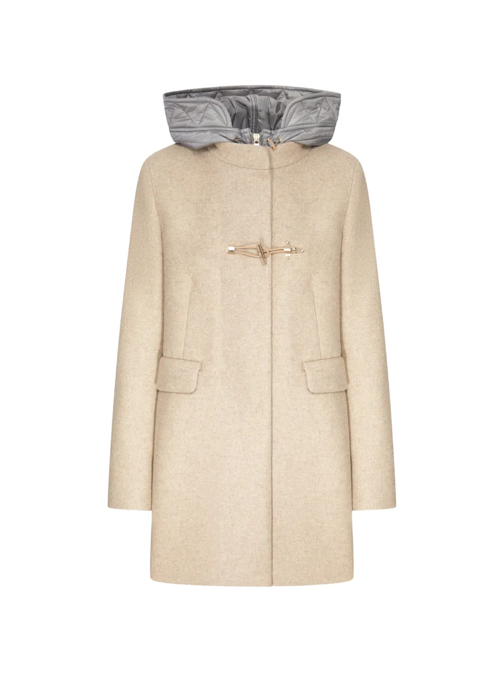 FAY ARCHIVE toggle-fastening detachable-hood coat - Toni neutri