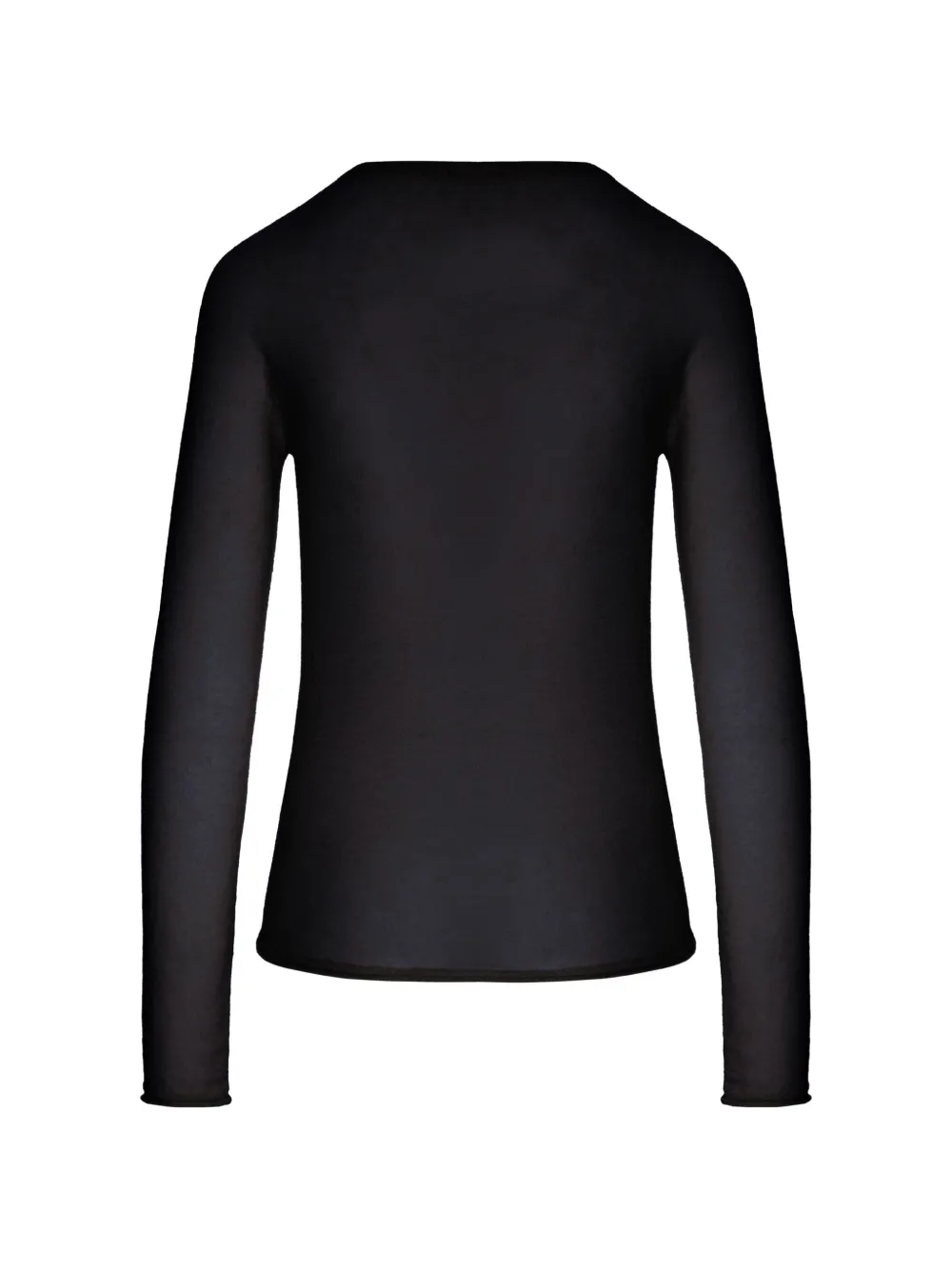 Roberto Collina fine-knit long-sleeve sweater Zwart