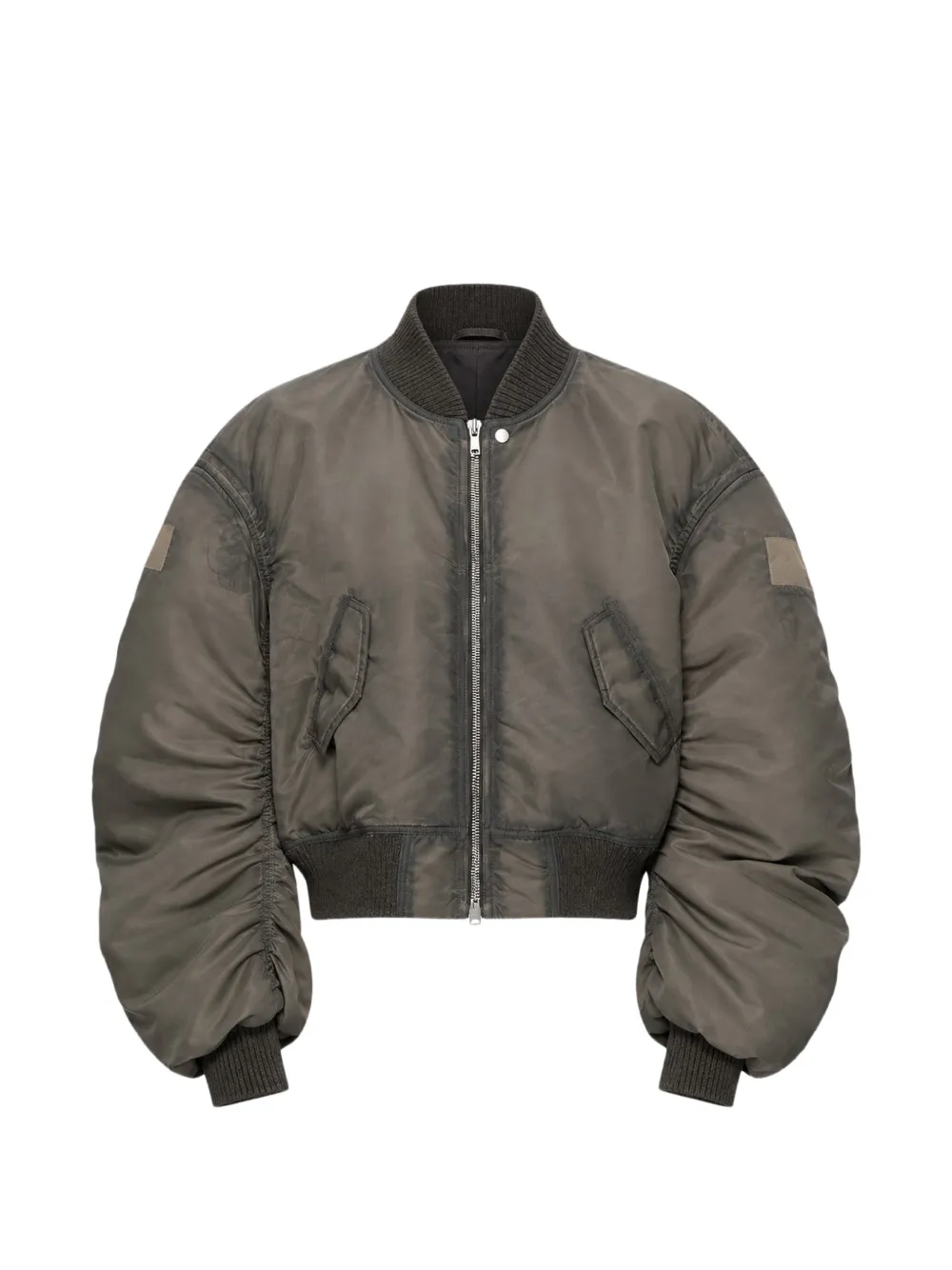 Rick Owens Secchia Flight ruched-sleeve bomber jacket