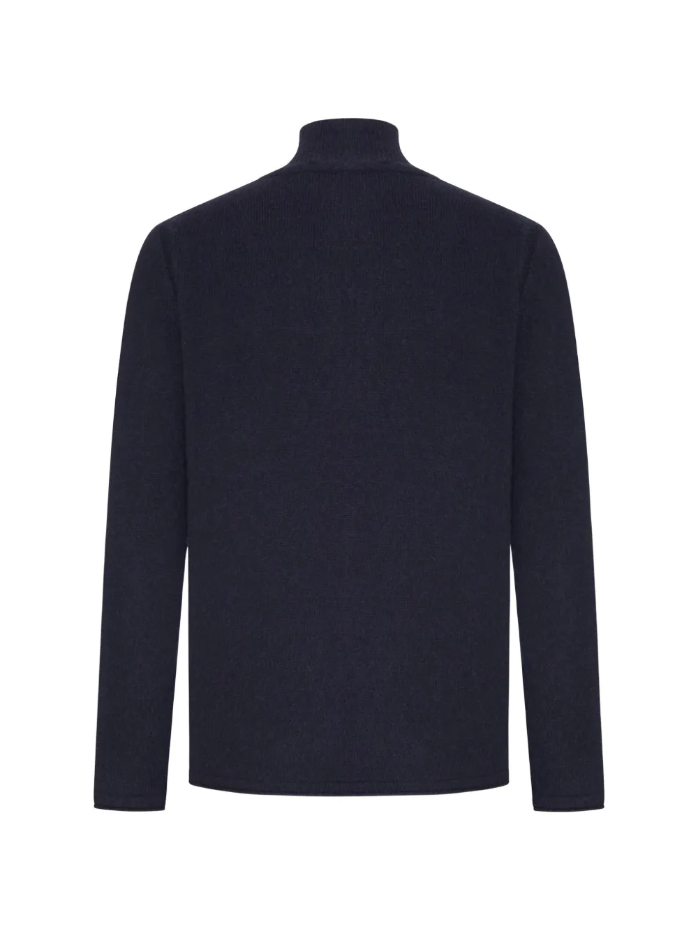 Roberto Collina Lupetto wollen trui met hoge hals Blauw