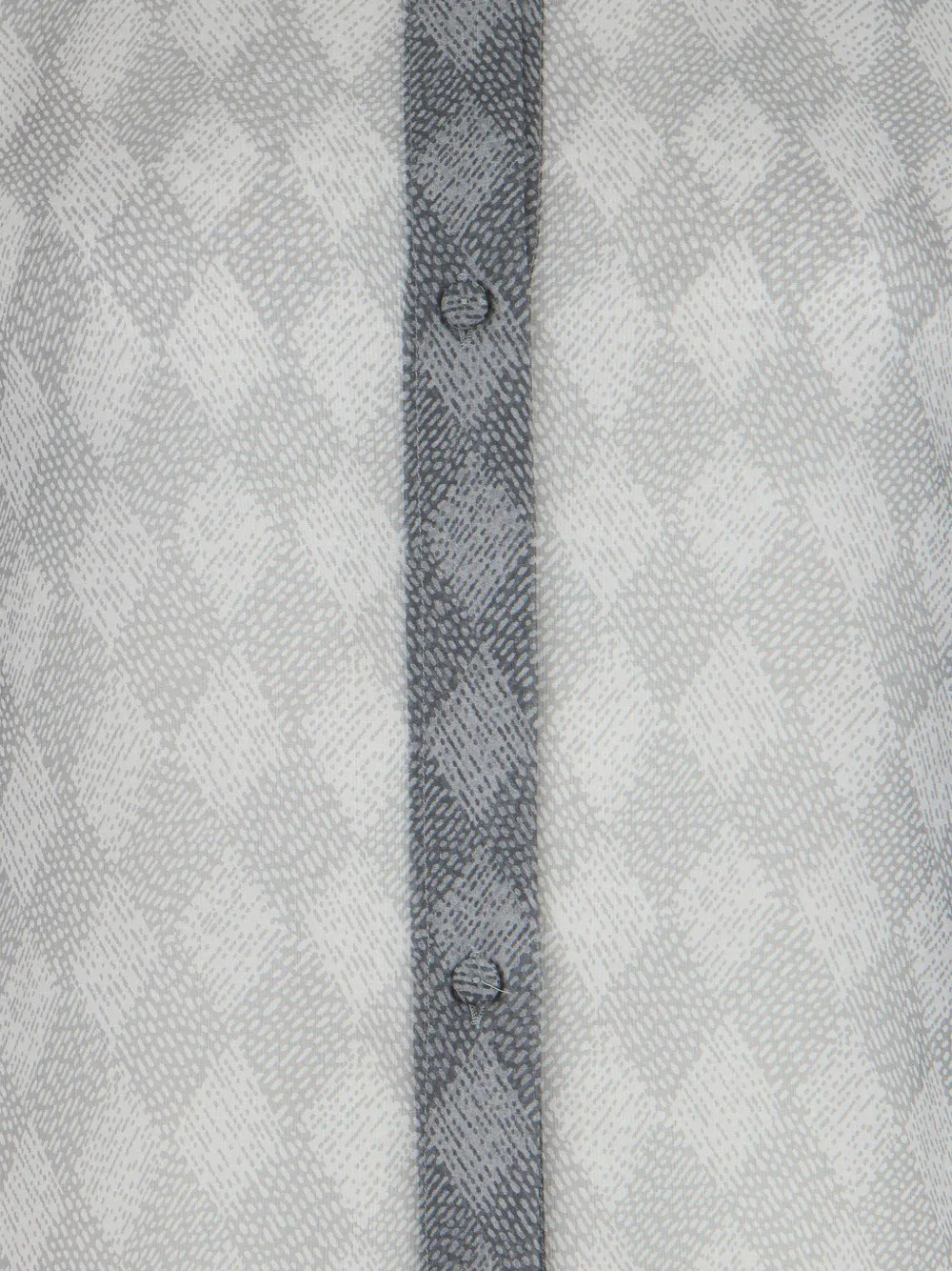 Giorgio Armani Blouse met hoge hals en diamant-print Grijs