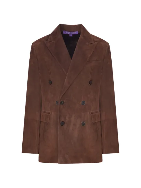 Ralph Lauren Collection double-breasted suede blazer
