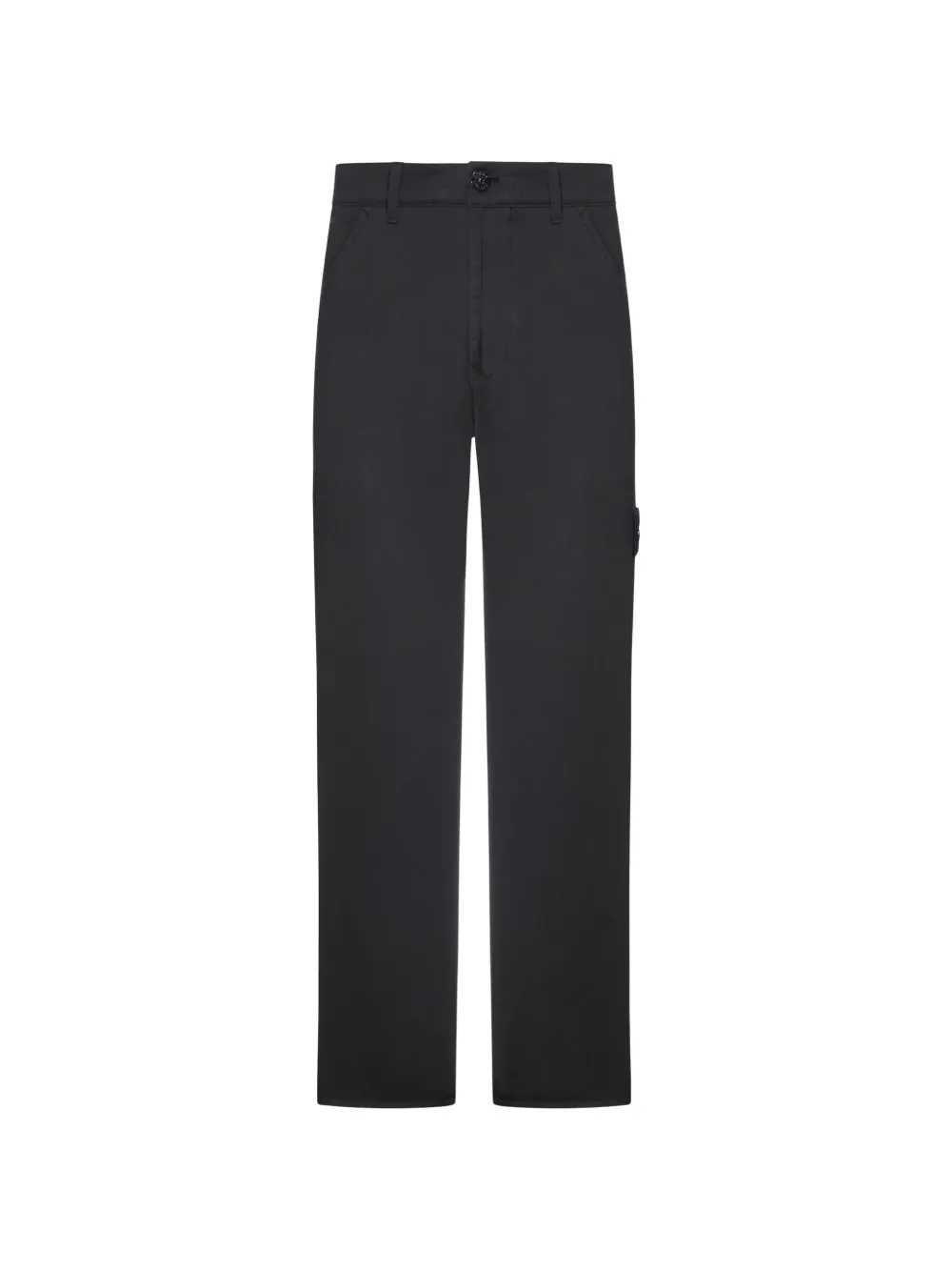Stone Island logo-patch straight-leg trousers