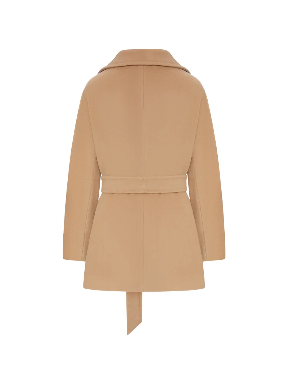 Tagliatore Wollen jas met ceintuur Beige